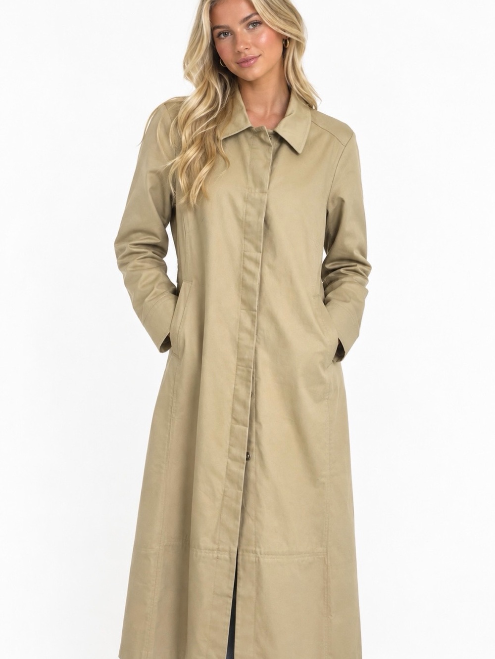 GAP Tan Long Trench Coat